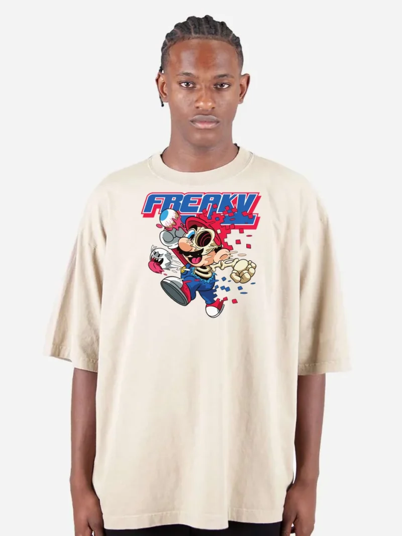 Mario Pixelado Freaky Washed